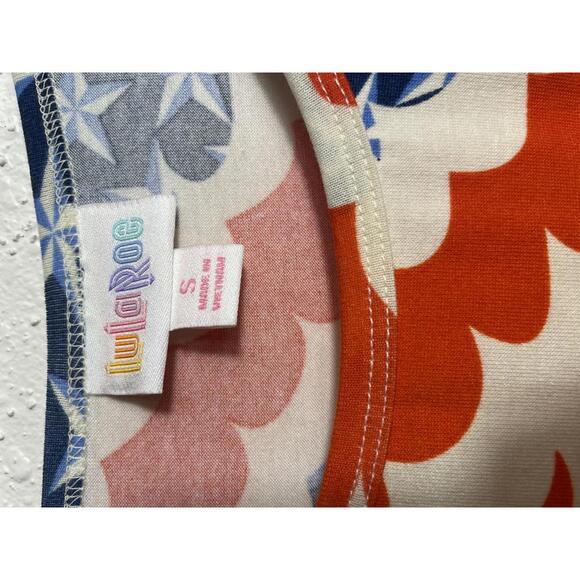 LuLaRoe Irma Tunic Top Women's Small Red Blue White New NWT - Picture 4 of 7